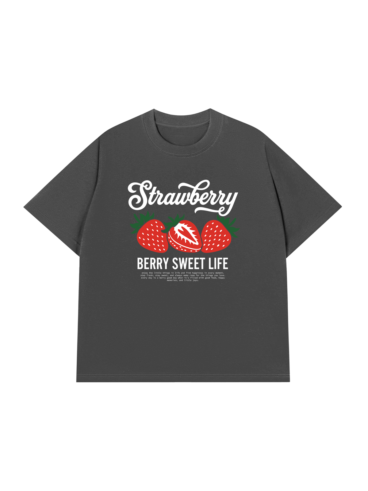Áo Thun Relaxed Fit BERRY SWEET LIFE