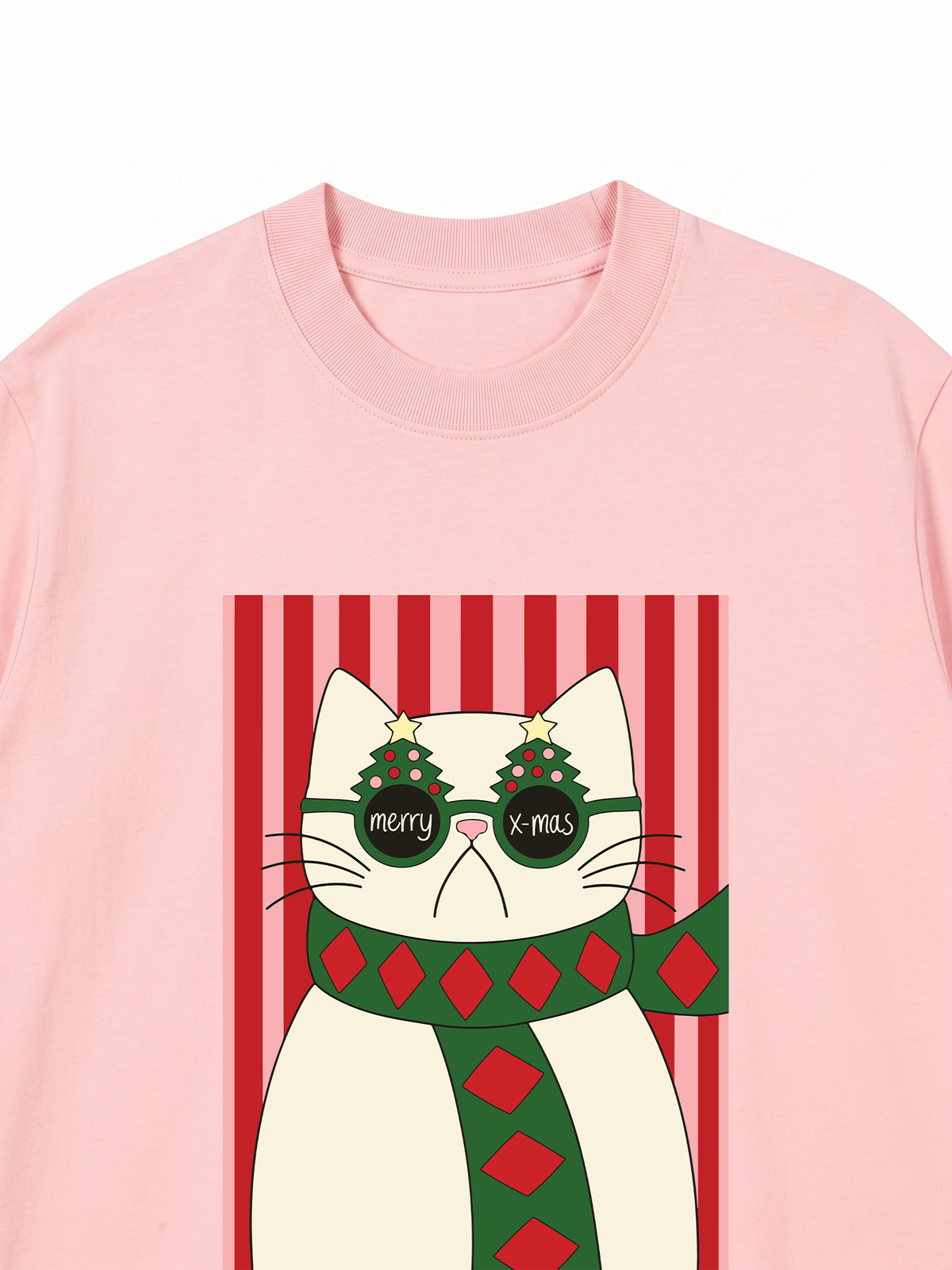 Áo Thun Relaxed Fit Meowy Christmas