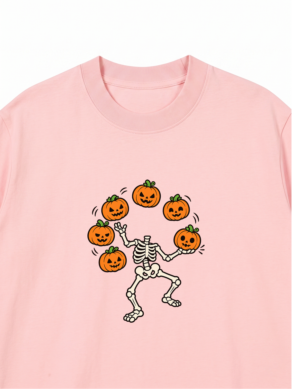 Áo Thun Relaxed Fit Pumpkin Juggler Skull