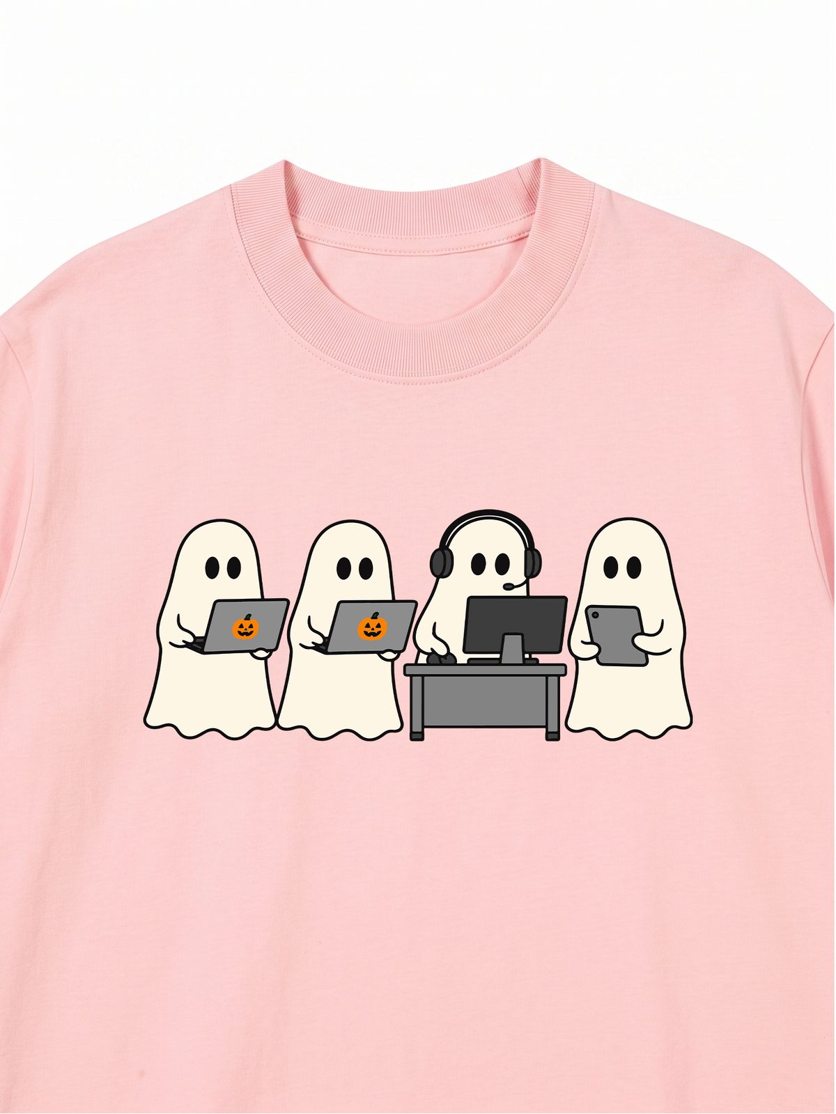 Áo Thun Relaxed Fit Ghost Office Squad