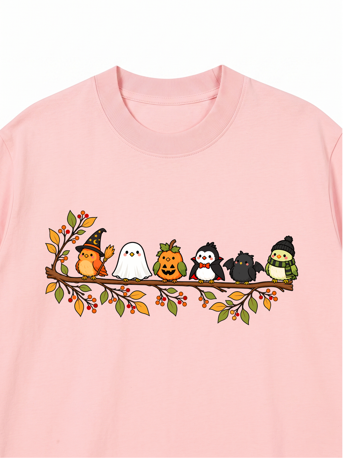 Áo Thun Relaxed Fit Halloween Birds Lineup