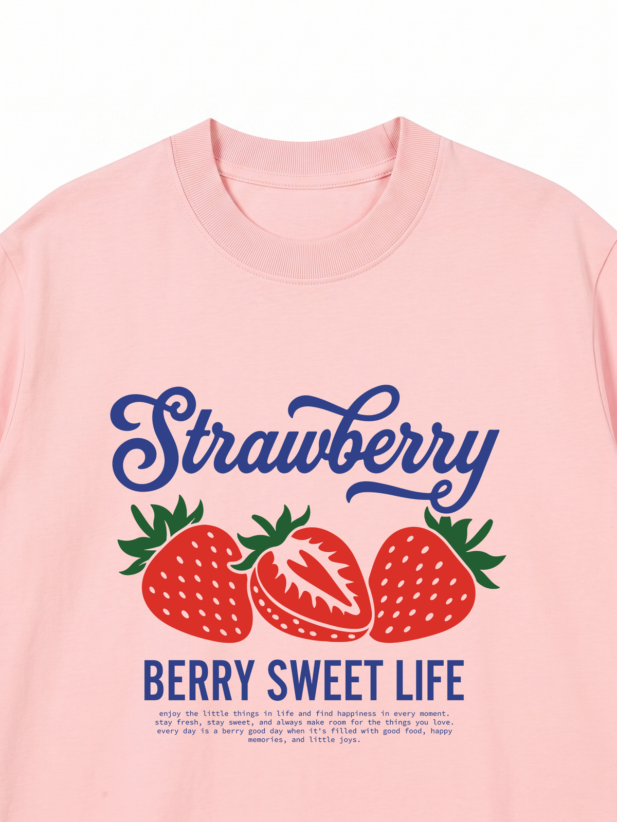 Áo Thun Relaxed Fit BERRY SWEET LIFE