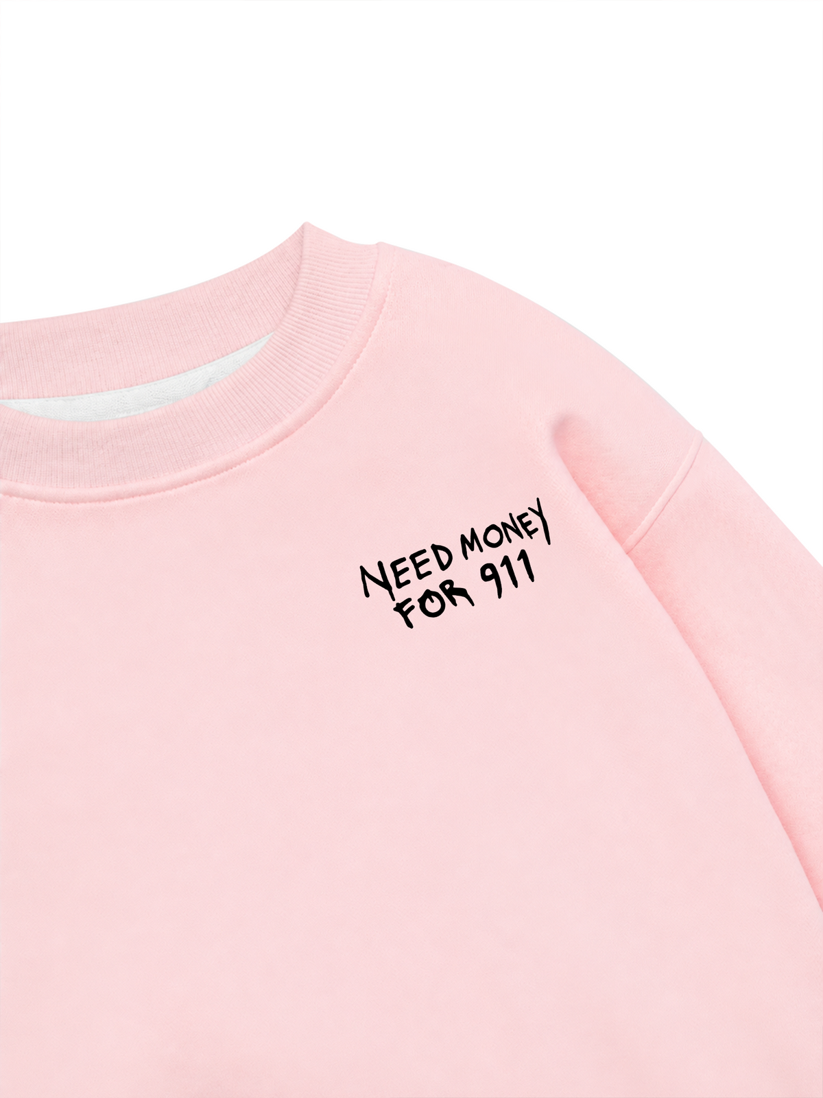 Áo Sweater Nỉ Hai Da Need Money For 911