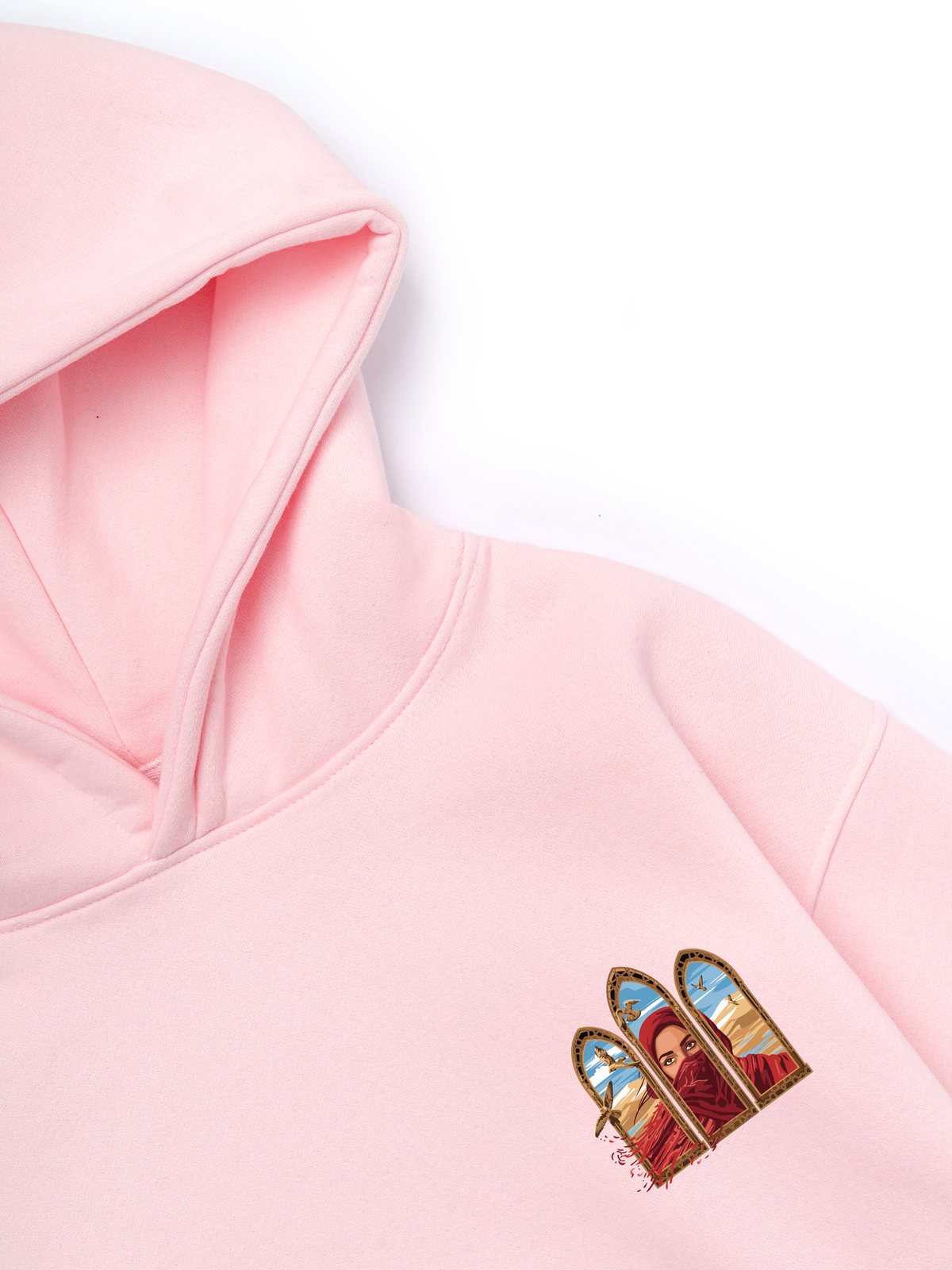 Áo Hoodie Nỉ Hai Da Desert Gaze