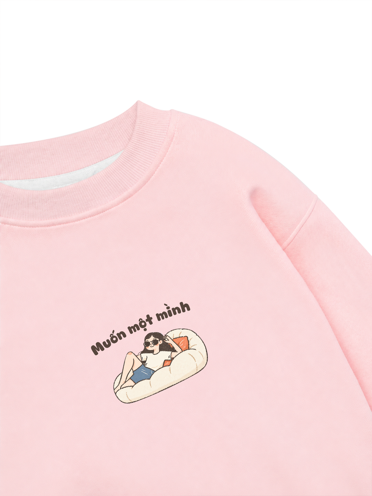 Áo Sweater Nỉ Hai Da Muốn Một Mình