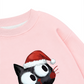 Áo Sweater Nỉ Hai Da Cute Cat