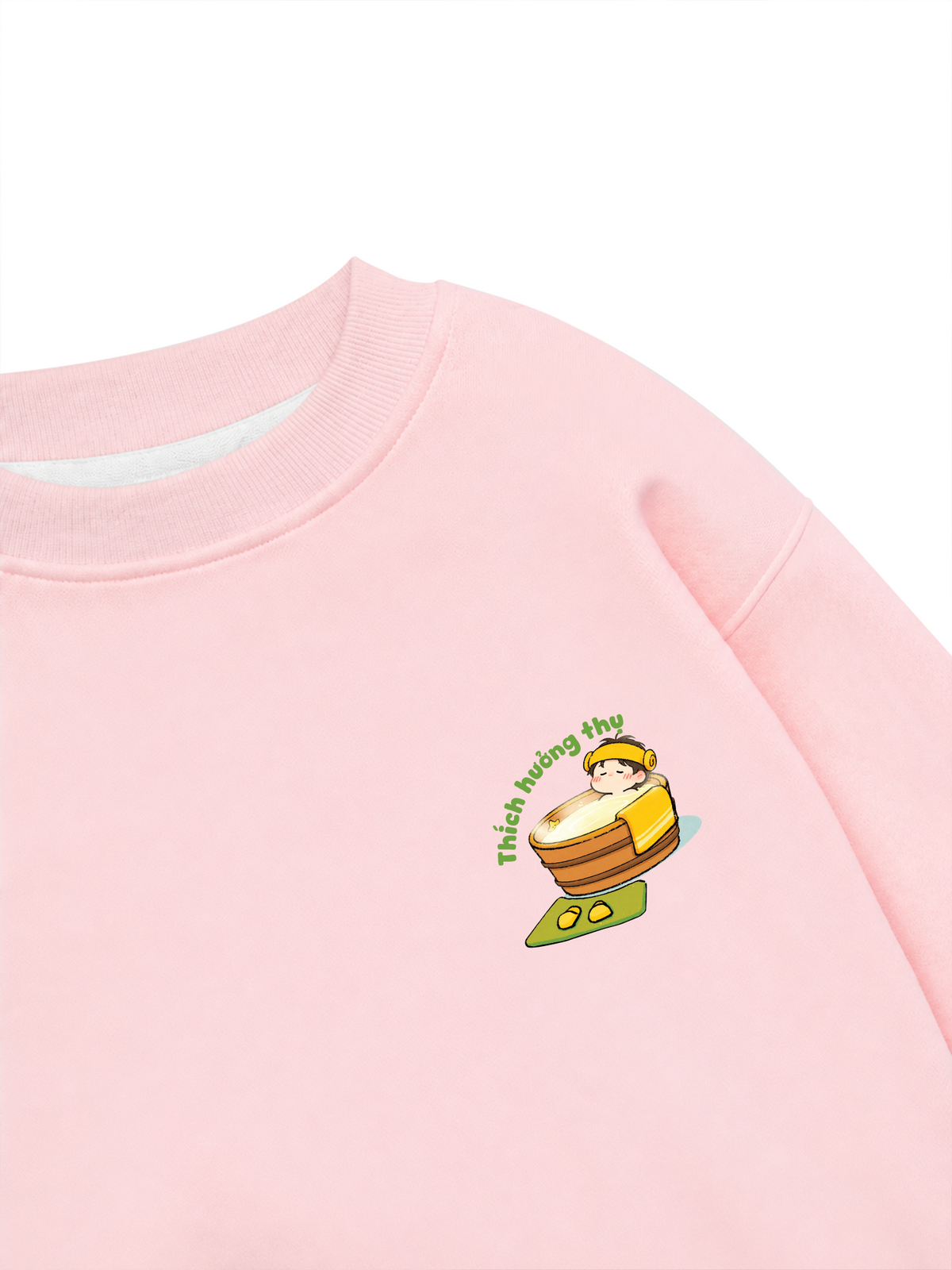 Áo Sweater Nỉ Hai Da Thích Hưởng Thụ