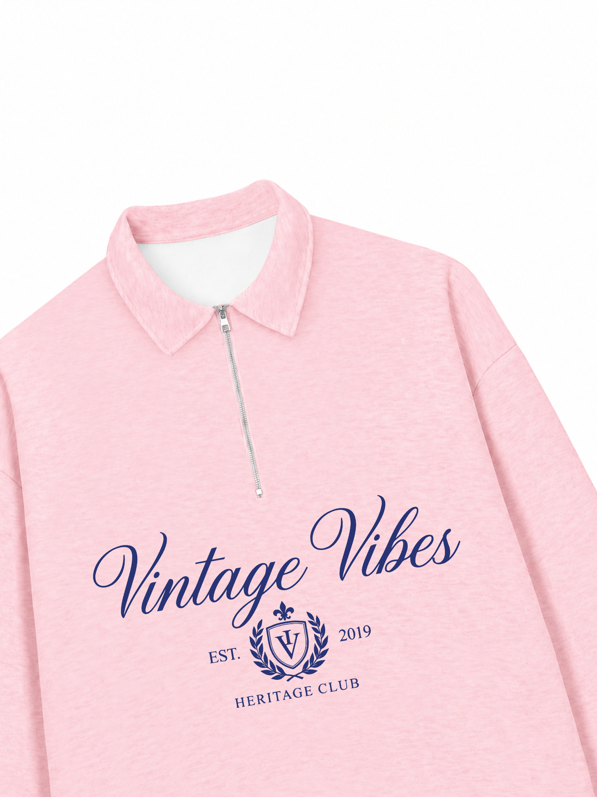 Áo Sweater Polo Nỉ Hai Da Vintage Vibe