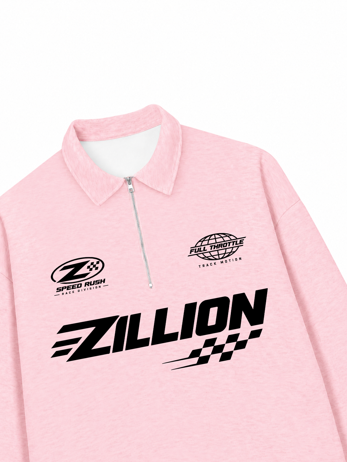 Áo Sweater Polo Nỉ Hai Da Zillion Speed Rush