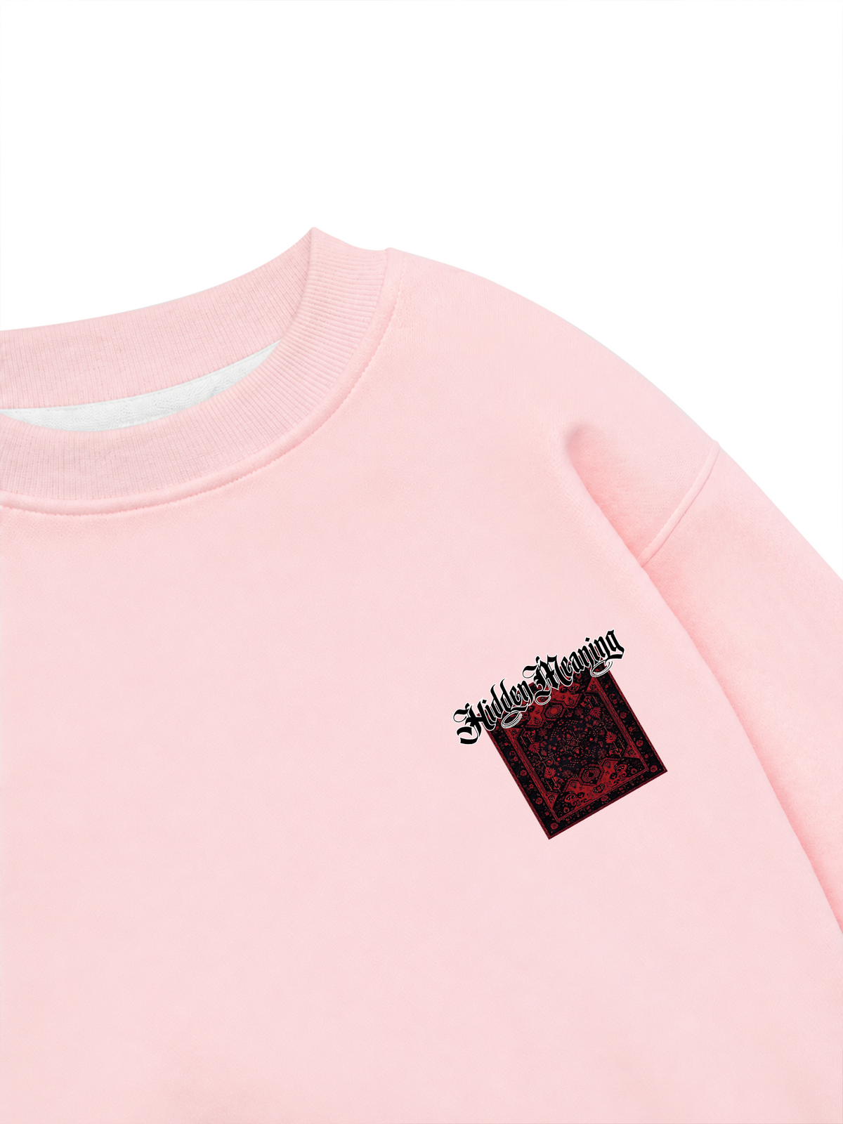 Áo Sweater Nỉ Hai Da Hidden Meaning Red Rug