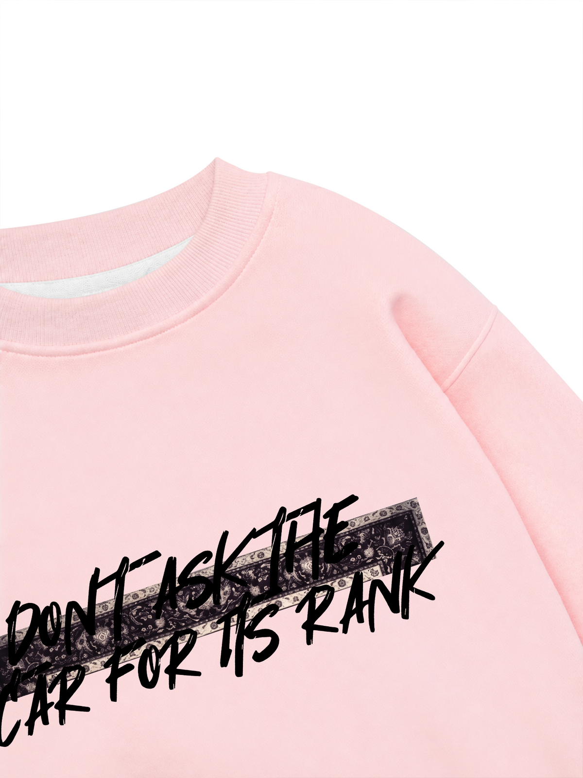 Áo Sweater Nỉ Hai Da Don't Ask The Car For Its Rank