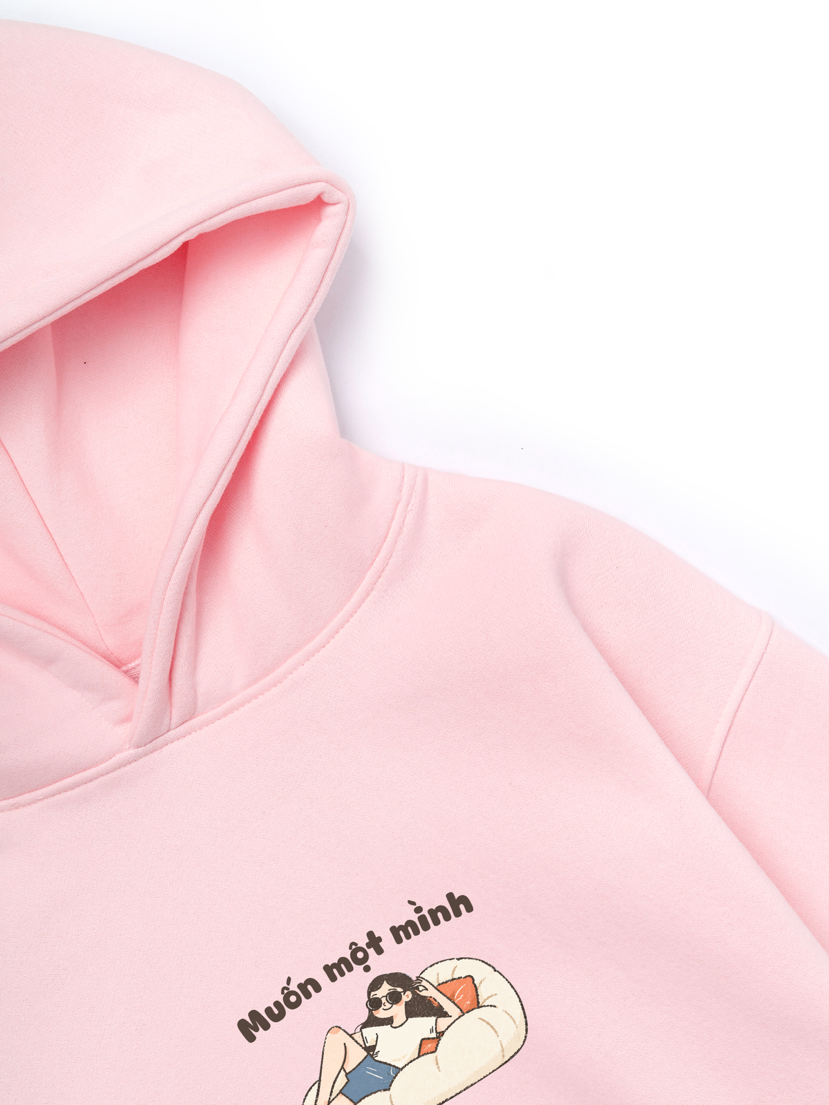 Áo Hoodie Nỉ Hai Da Muốn Một Mình