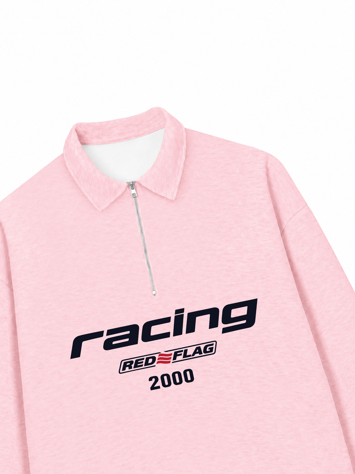 Áo Sweater Polo Nỉ Hai Da Racing Red Flag