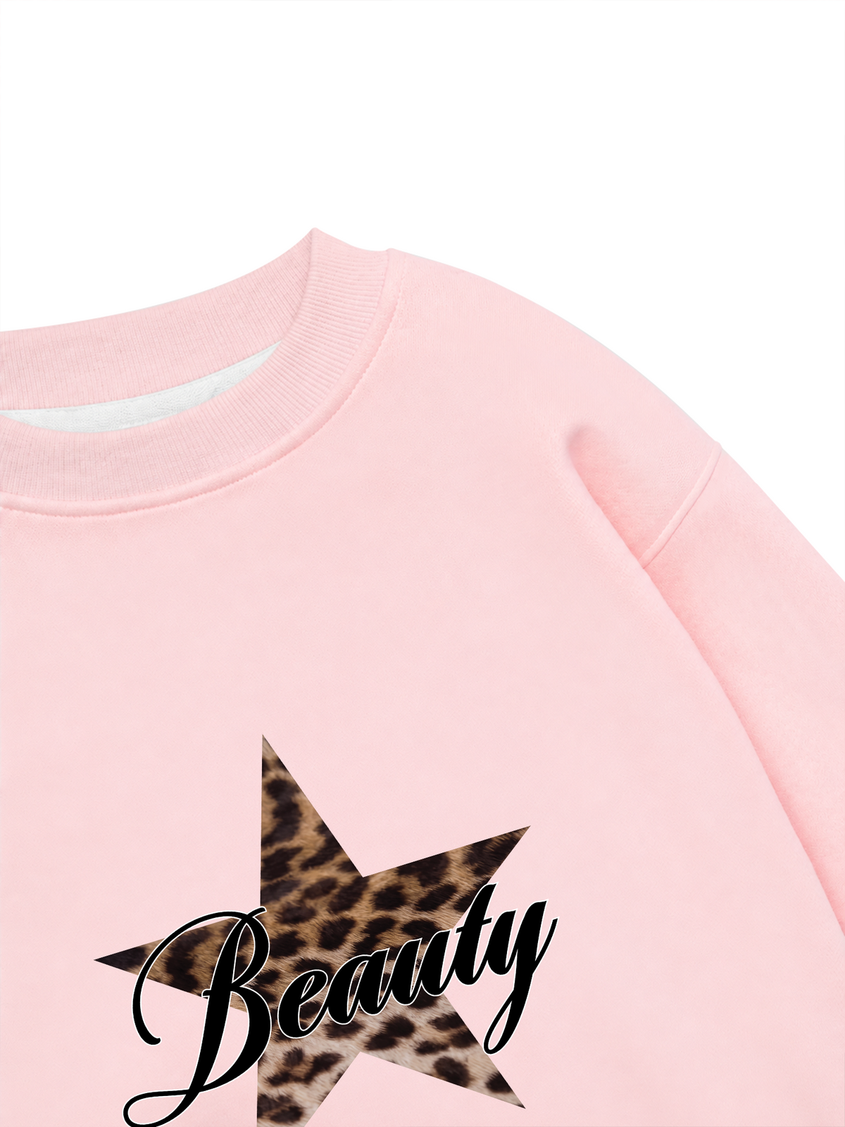 Áo Sweater Nỉ Hai Da Beauty Leopard Star