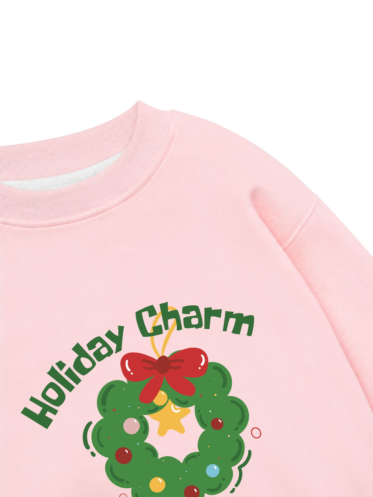 Áo Sweater Nỉ Hai Da Holiday Charm