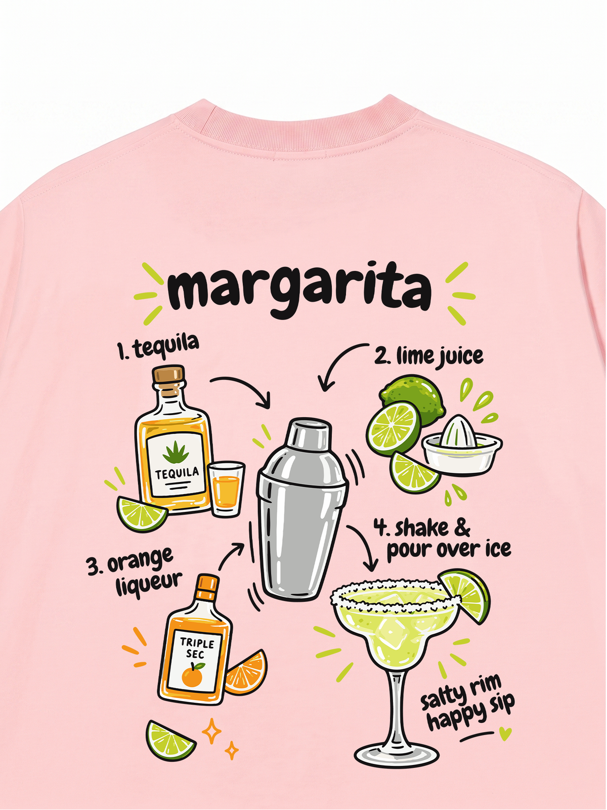 Áo Thun Relaxed Fit Margarita Happy Sip