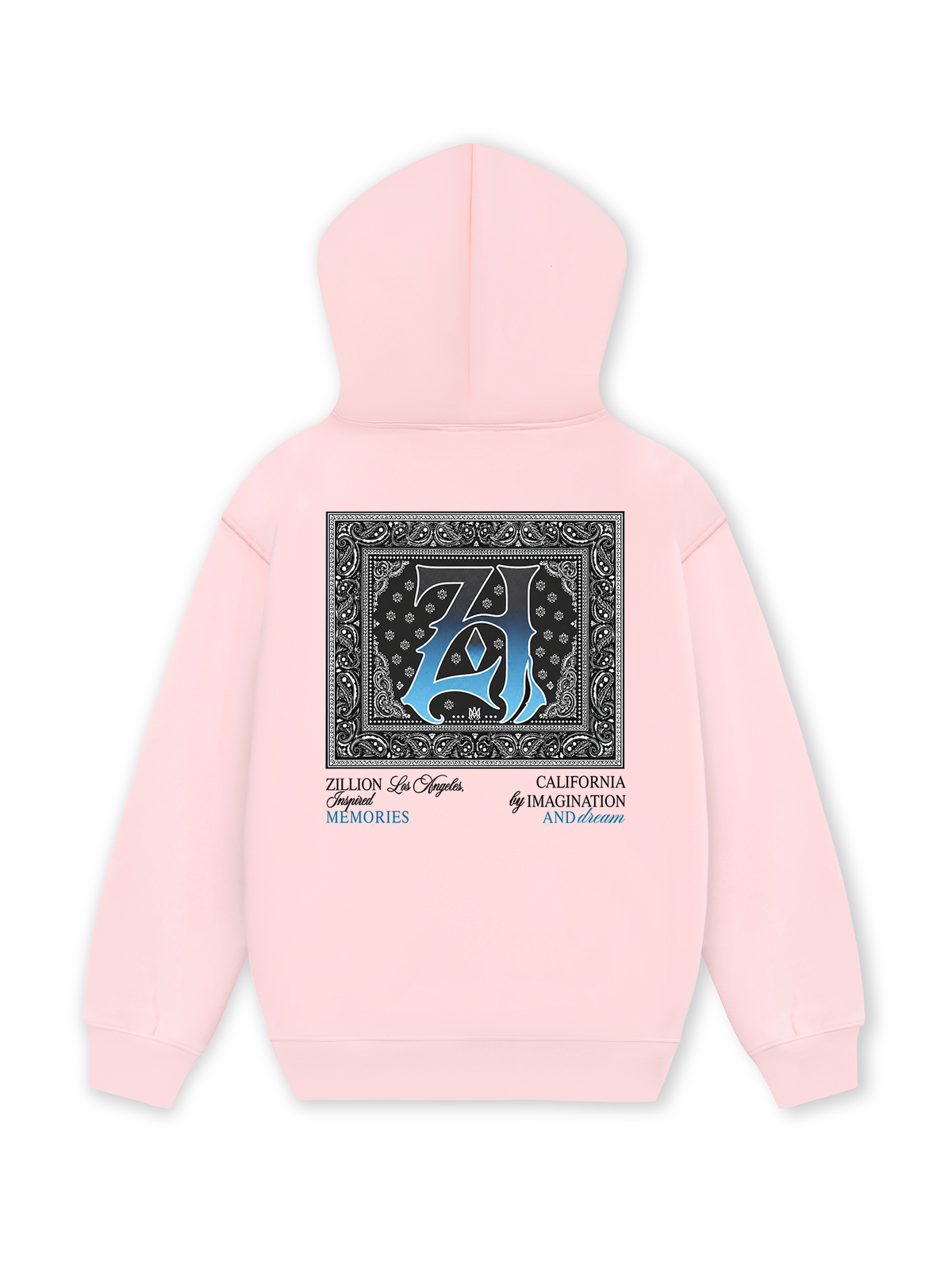 Áo Hoodie Nỉ Hai Da Hidden Meaning Zillion Black Blue Bandana