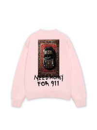 Áo Sweater Nỉ Hai Da Need Money For 911