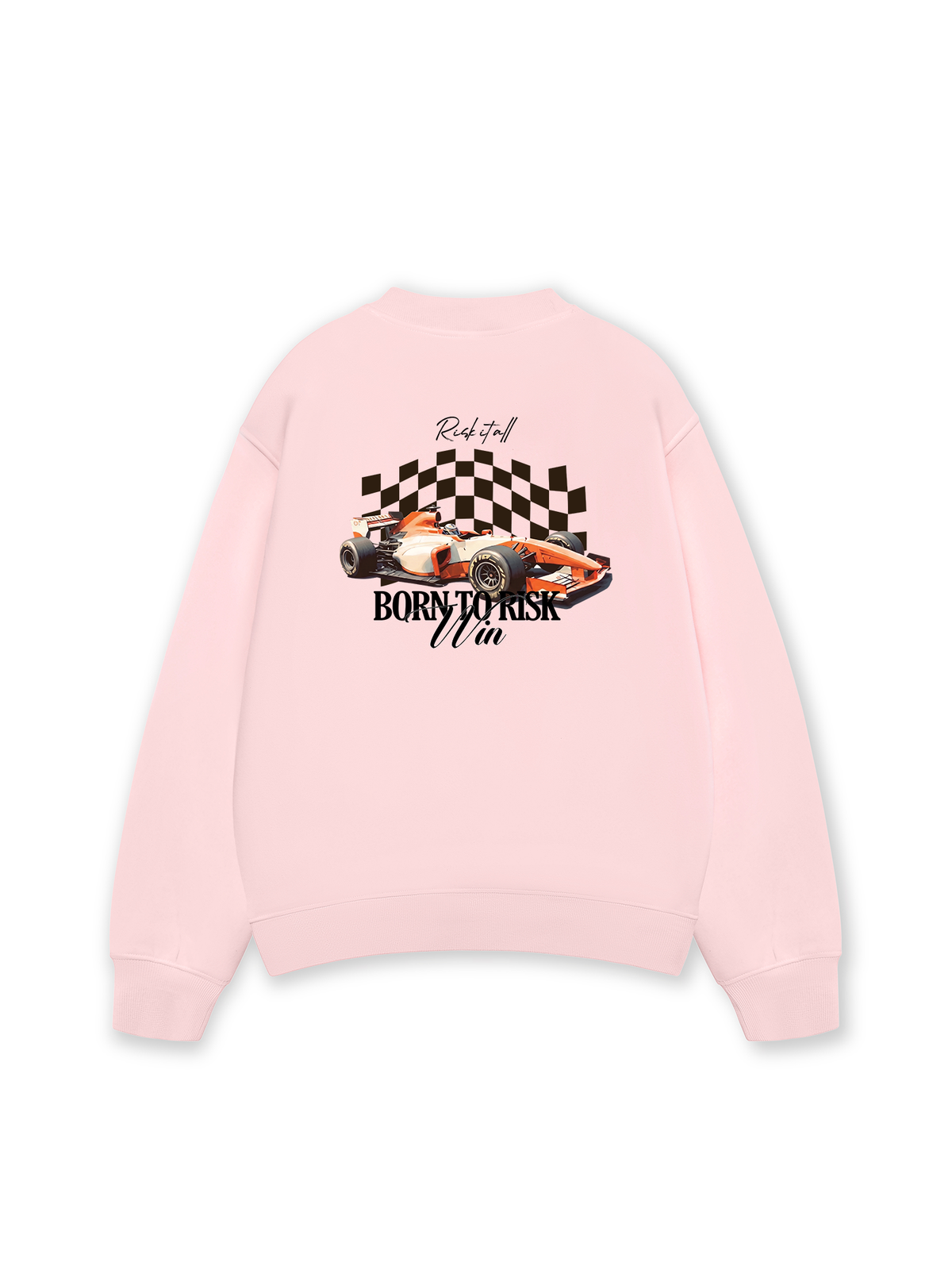 Áo Sweater Nỉ Hai Da Car Born To Risk Win