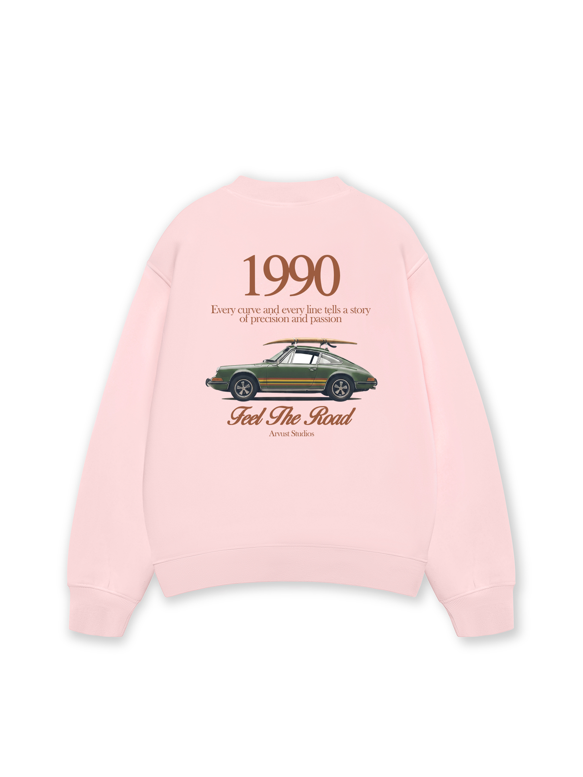 Áo Sweater Nỉ Hai Da Car Feel The Road