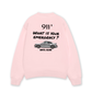 Áo Sweater Nỉ Hai Da Car What Is Your Emergency