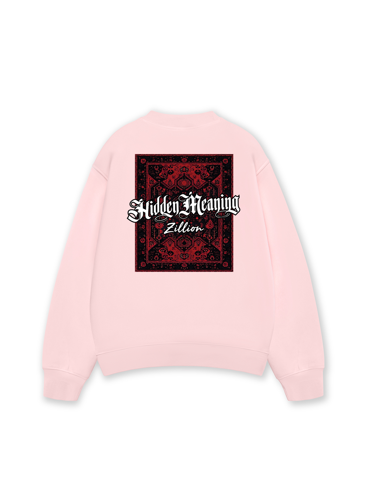 Áo Sweater Nỉ Hai Da Hidden Meaning Red Rug