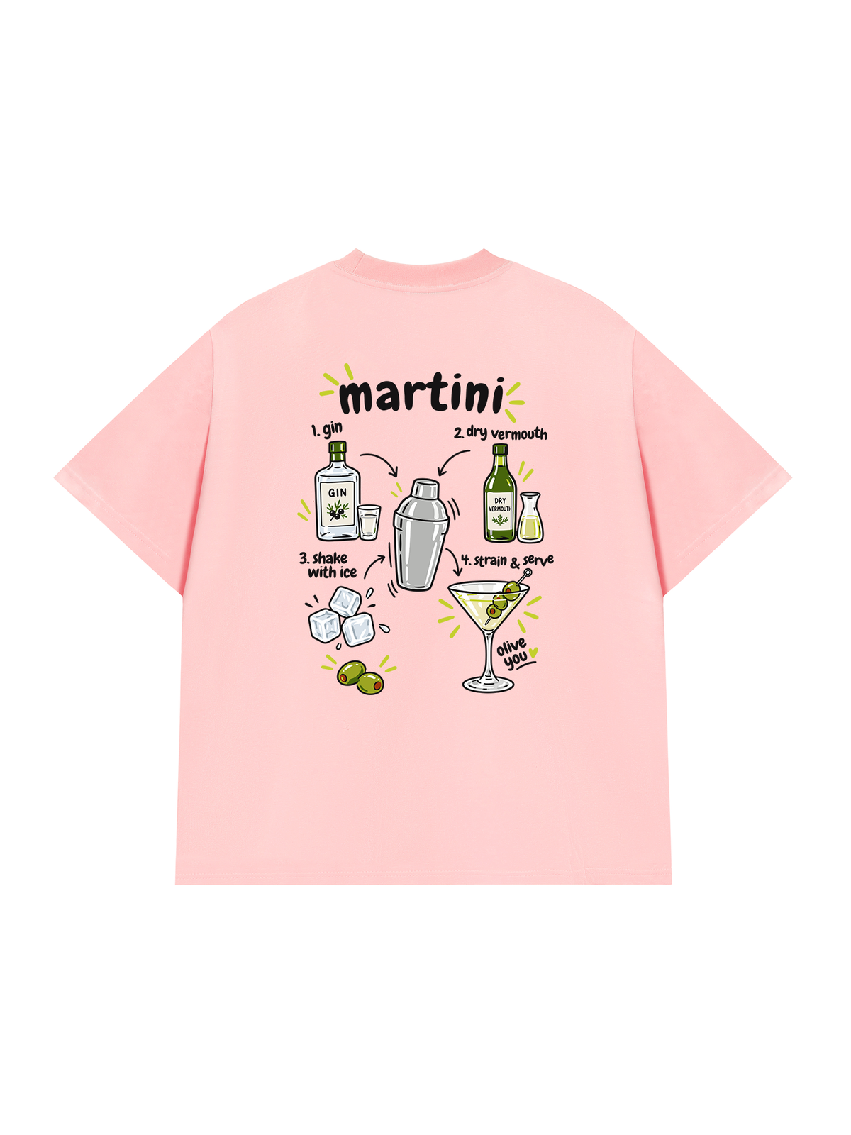 Áo Thun Relaxed Fit Martini Olive You
