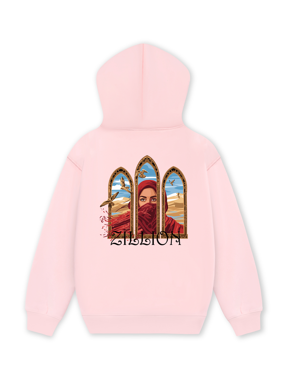 Áo Hoodie Nỉ Hai Da Desert Gaze
