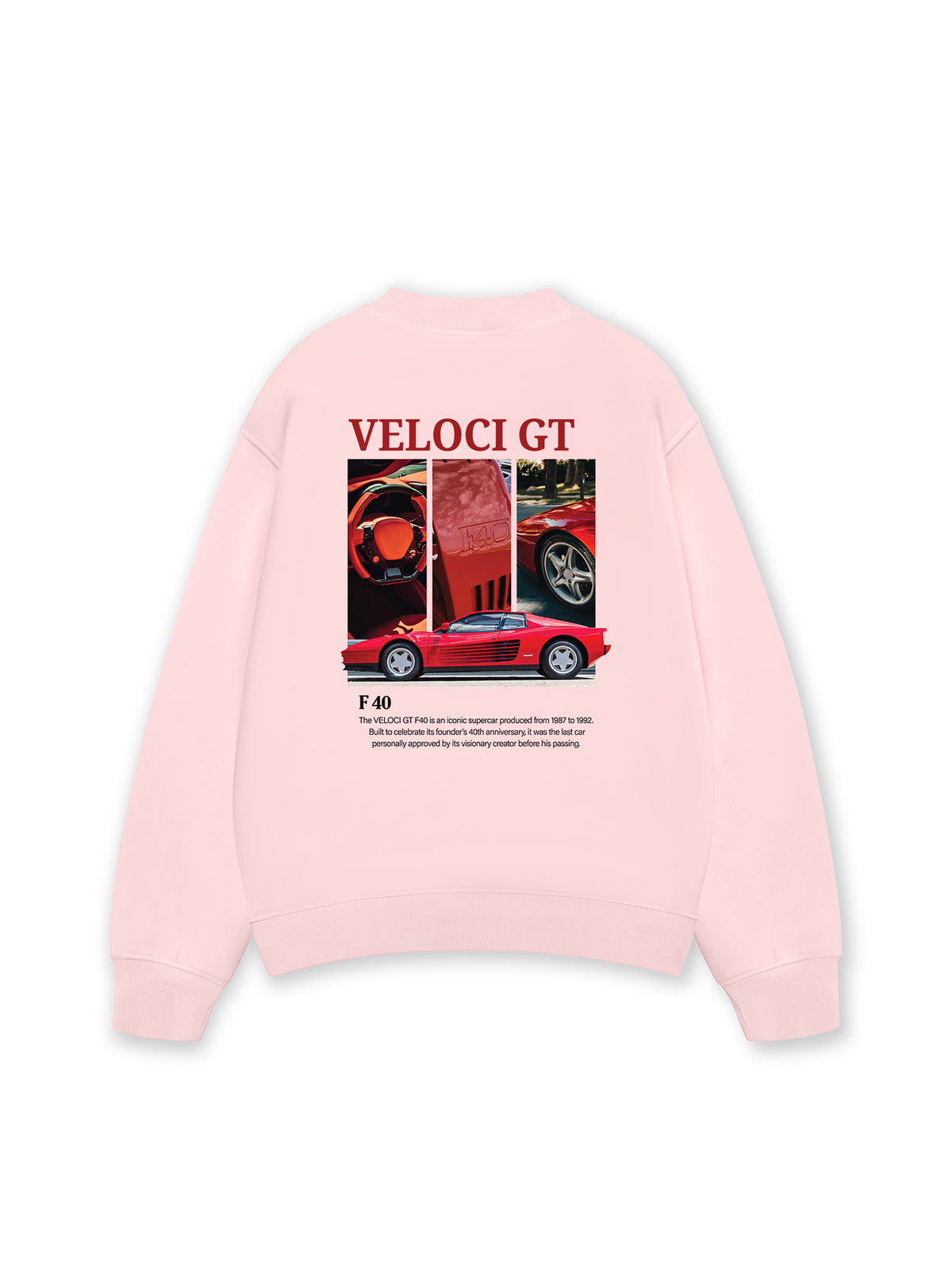 Áo Sweater Nỉ Hai Da Car Veloci GT F40