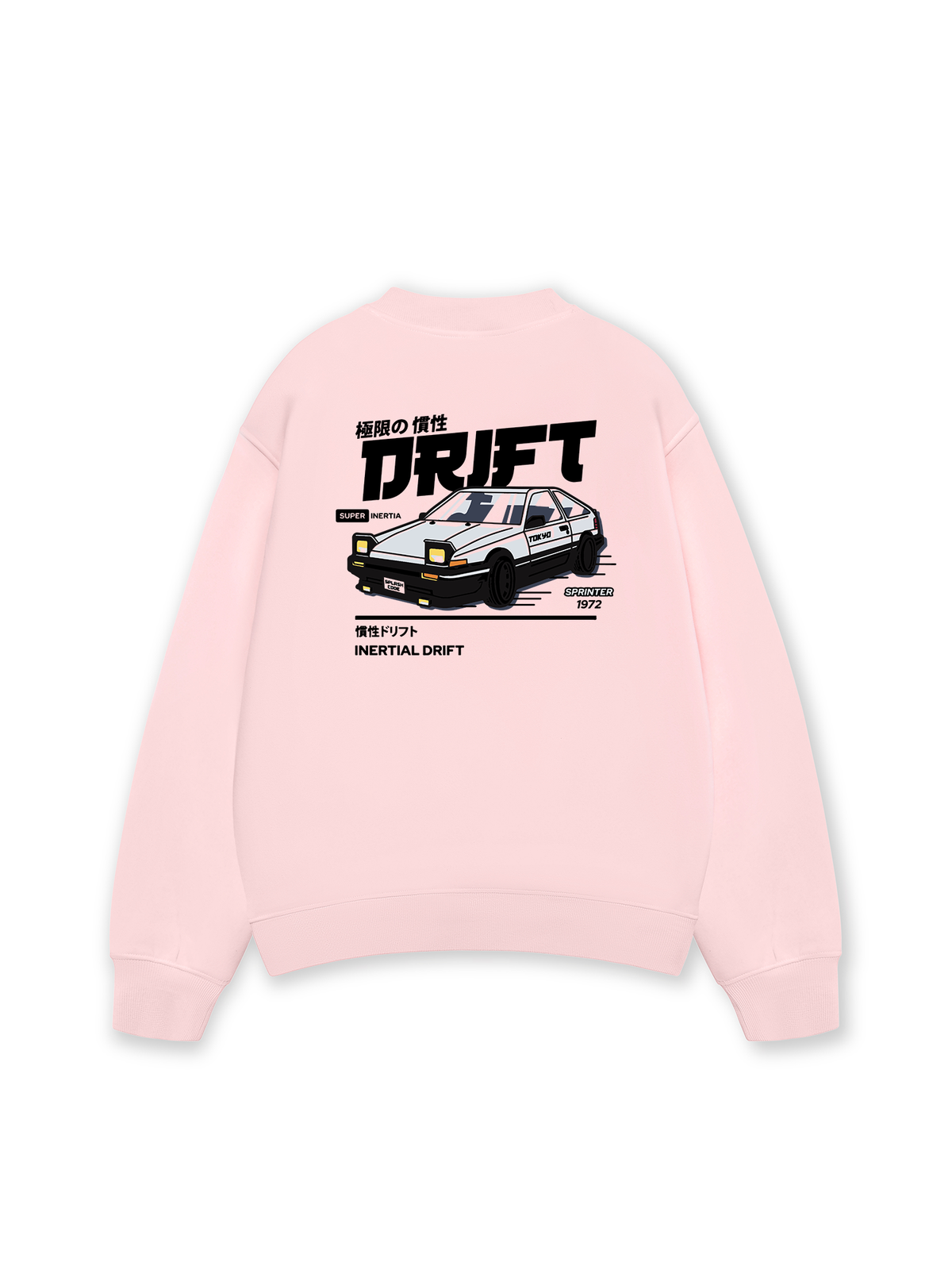 Áo Sweater Nỉ Hai Da Car Drift