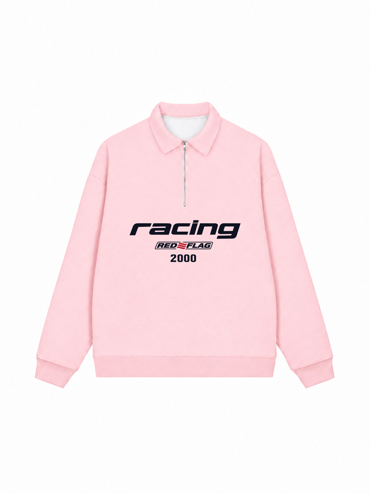 Áo Sweater Polo Nỉ Hai Da Racing Red Flag