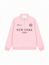 Áo Sweater Polo Nỉ Hai Da New York