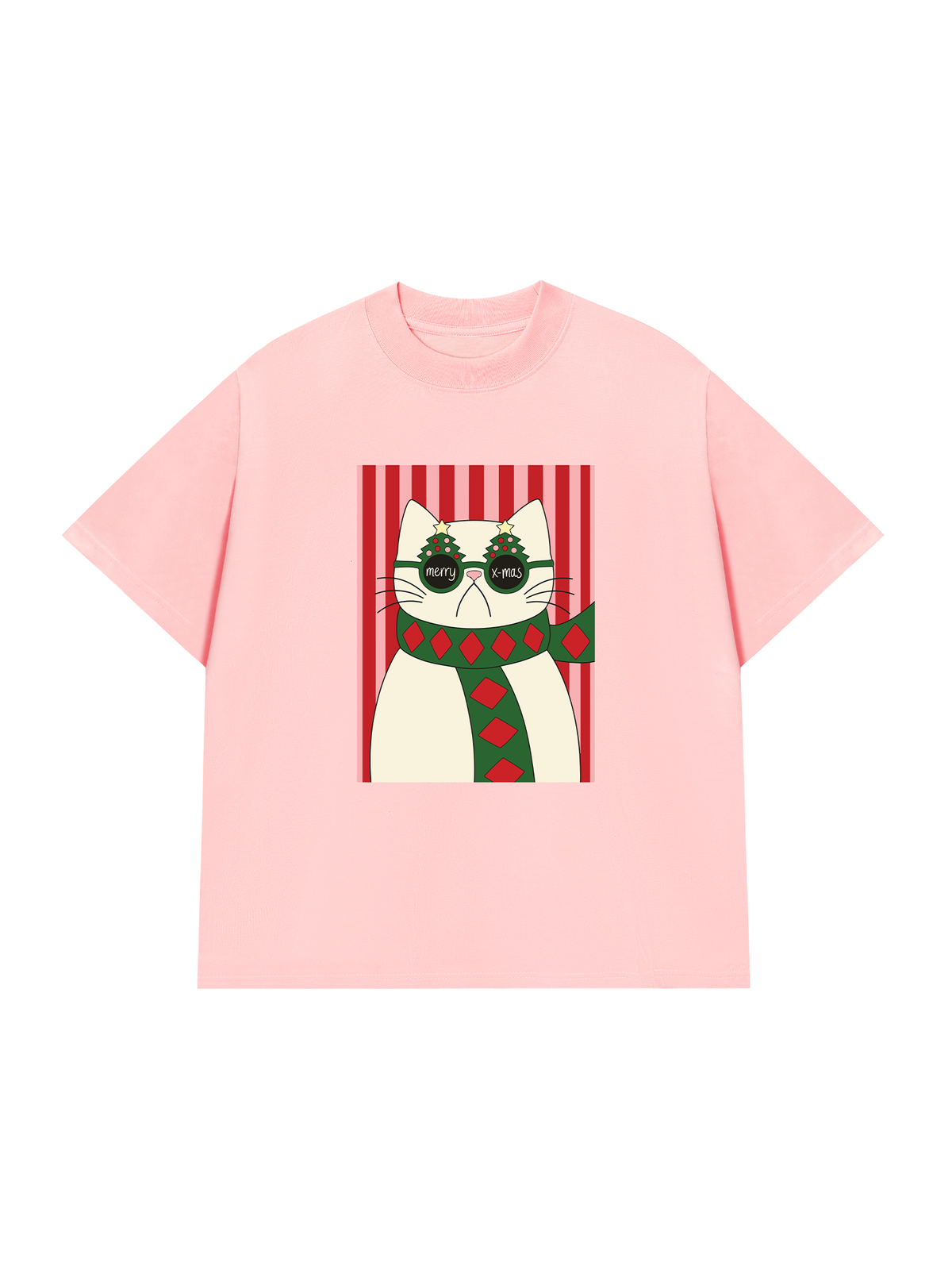 Áo Thun Relaxed Fit Meowy Christmas
