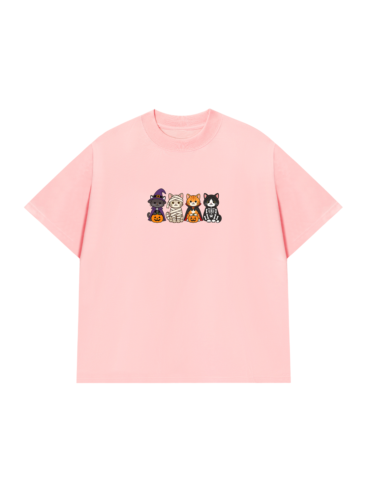 Áo Thun Relaxed Fit Cute Monster Cats