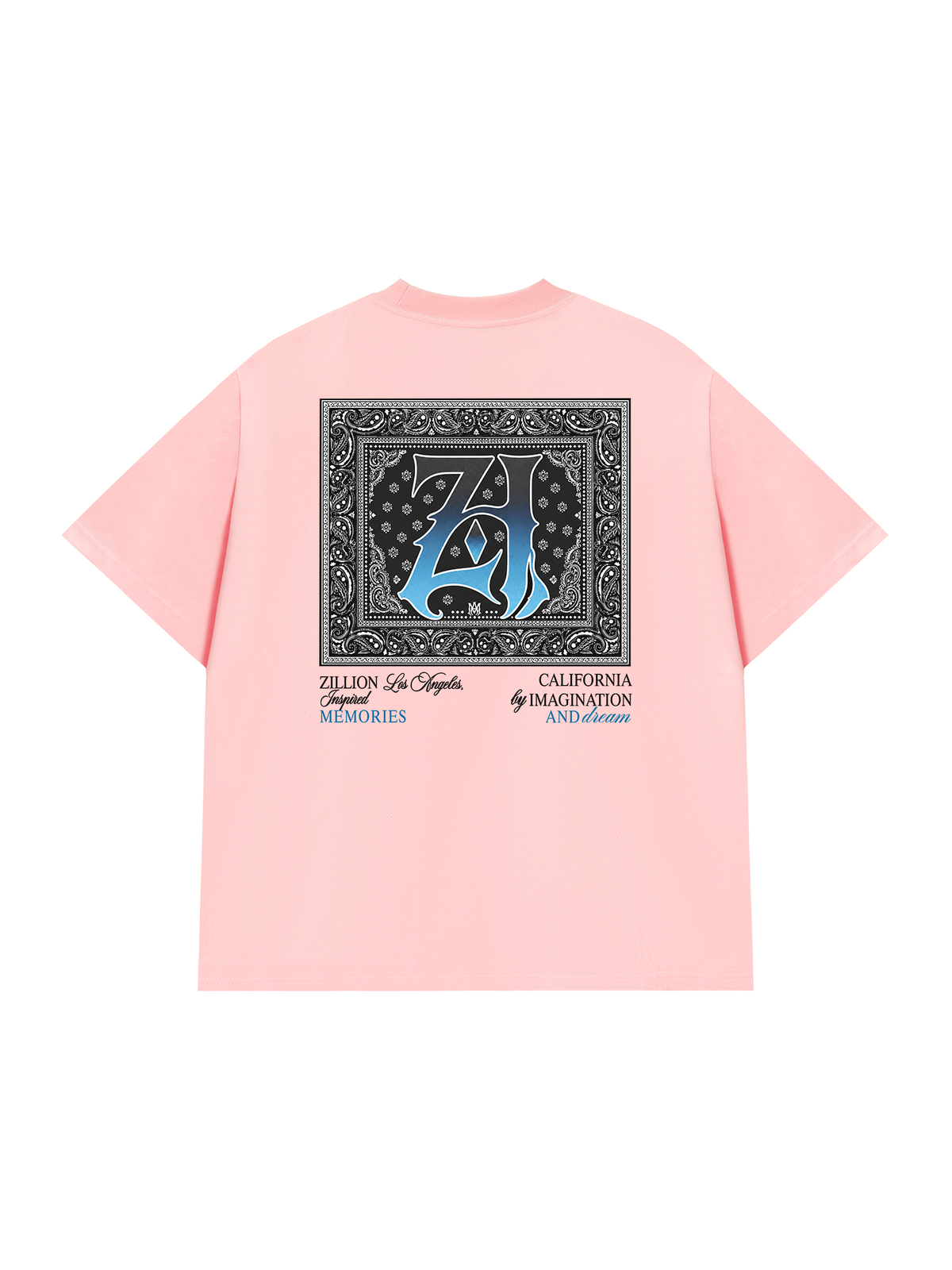 Áo Thun Relaxed Fit Hidden Meaning Zillion Black Blue Bandana