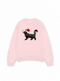 Áo Sweater Nỉ Hai Da Santa Catty