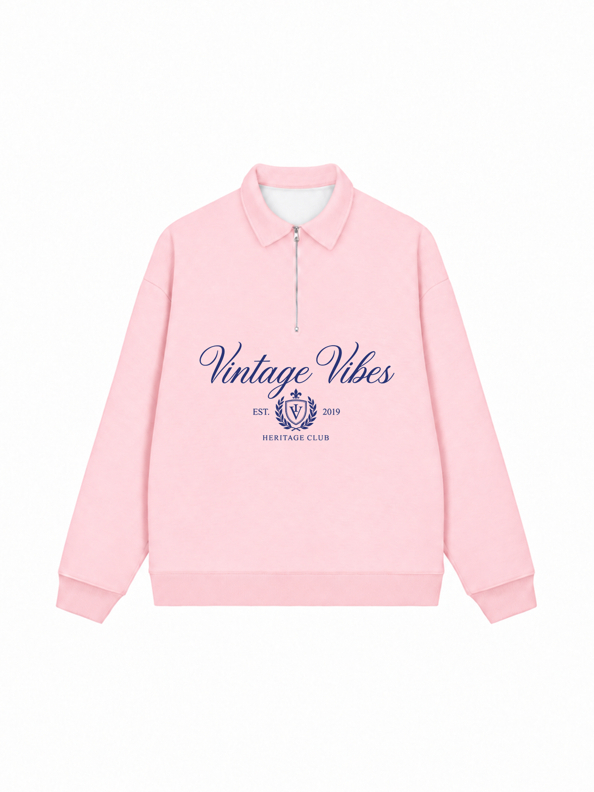 Áo Sweater Polo Nỉ Hai Da Vintage Vibe