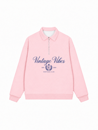 Áo Sweater Polo Nỉ Hai Da Vintage Vibe