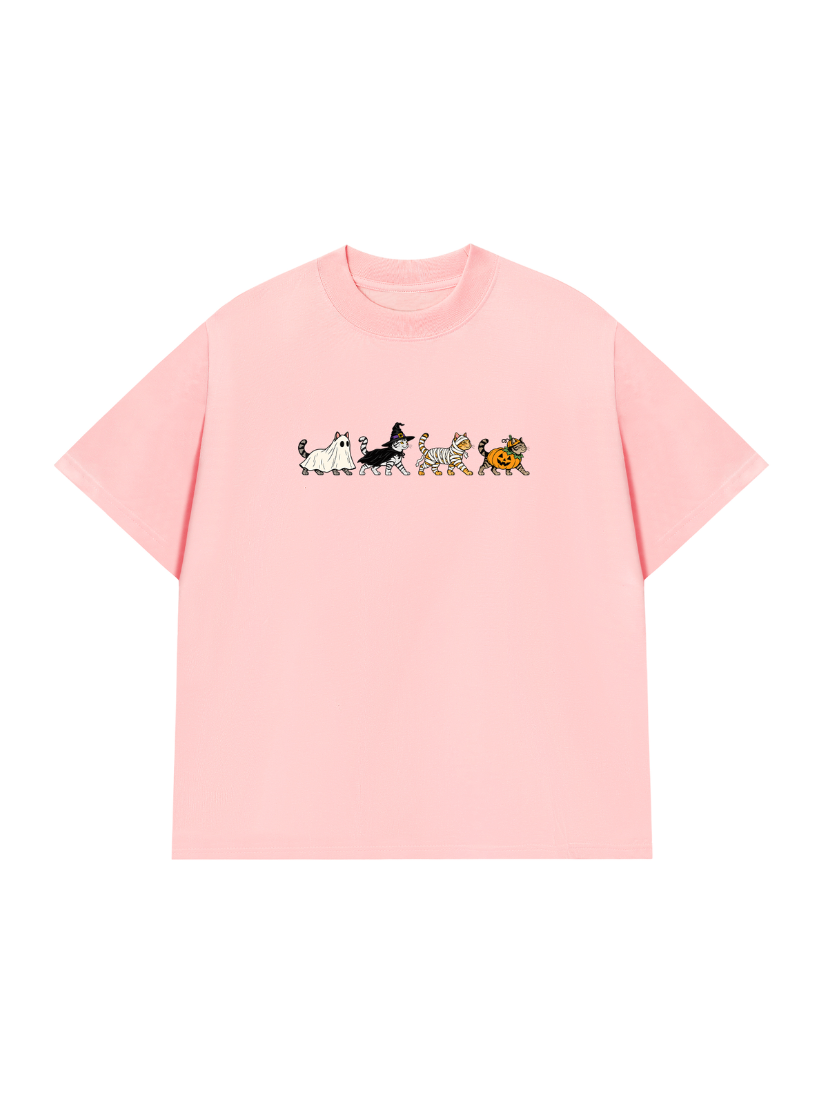 Áo Thun Relaxed Fit Halloween Meow Squad