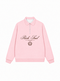 Áo Sweater Polo Nỉ Hai Da Rich Soul