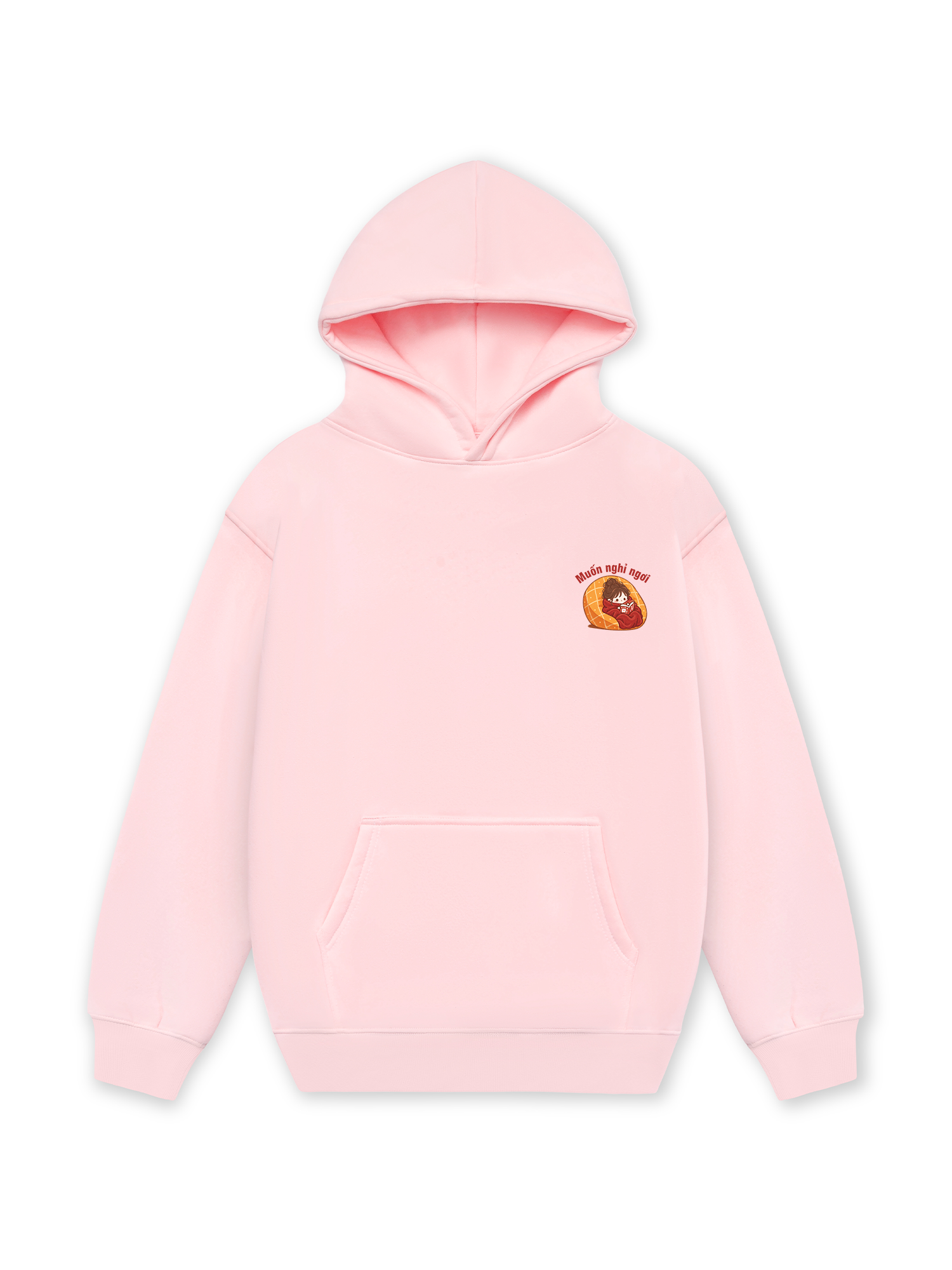 Áo Hoodie Nỉ Hai Da Muốn Nghỉ Ngơi