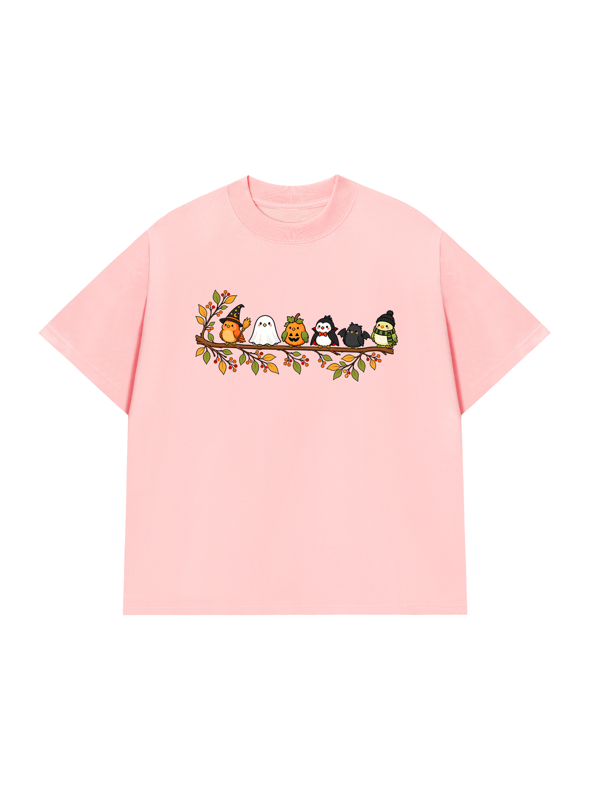 Áo Thun Relaxed Fit Halloween Birds Lineup