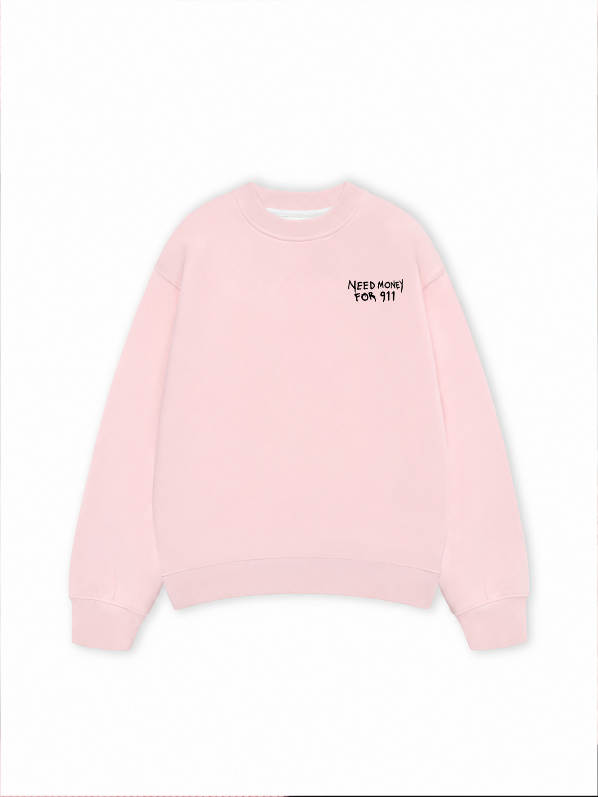 Áo Sweater Nỉ Hai Da Need Money For 911