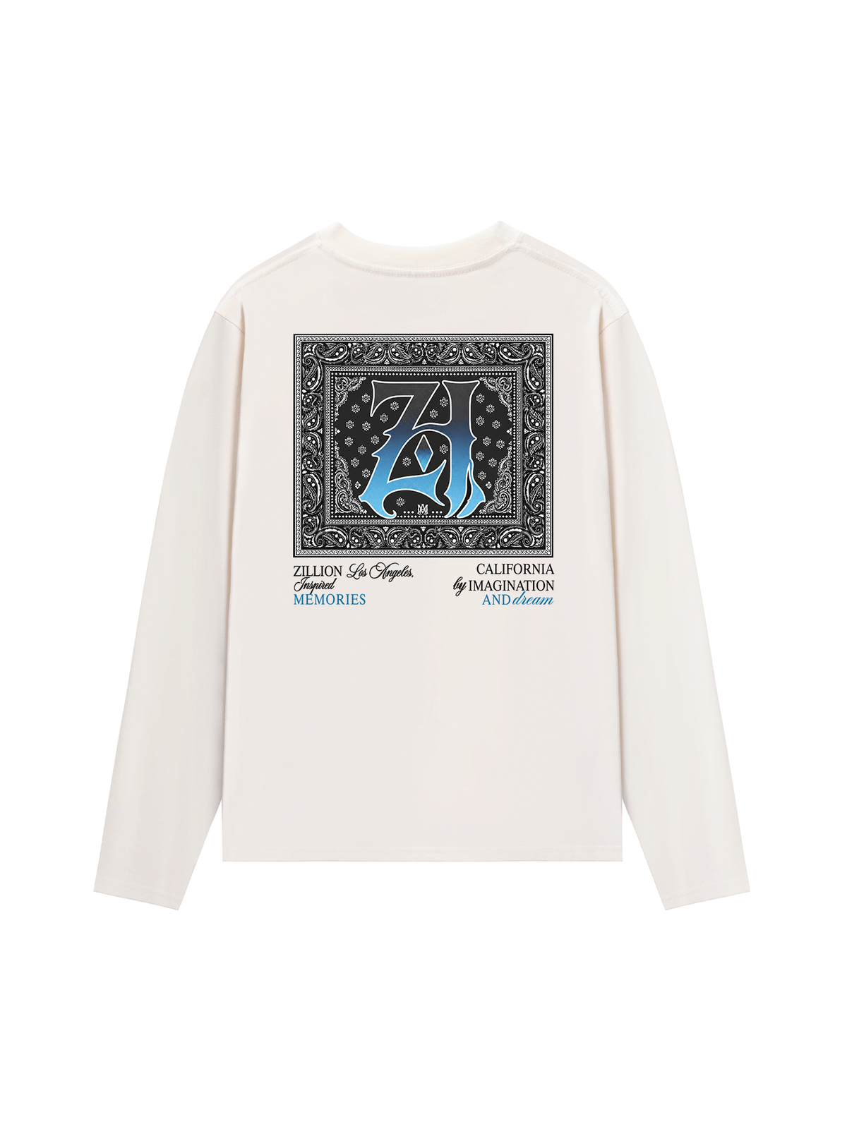Áo Thun Dài Tay Hidden Meaning Zillion Black Blue Bandana
