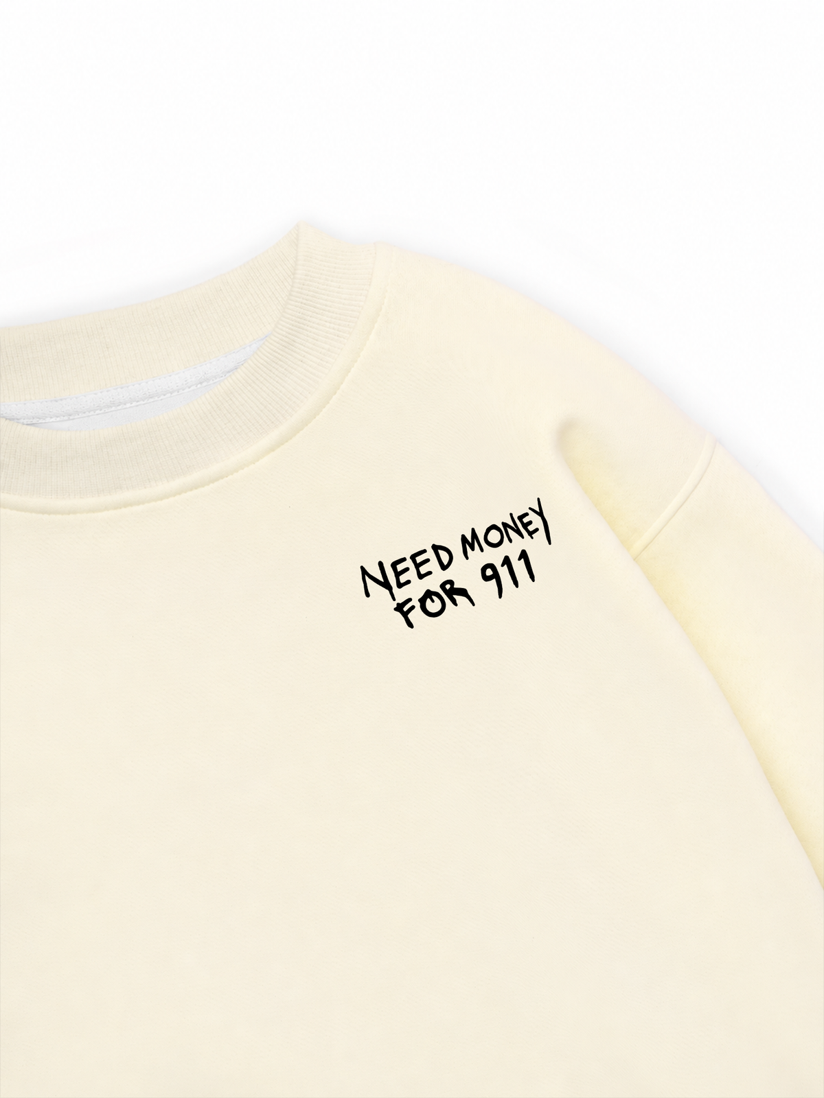 Áo Sweater Nỉ Hai Da Need Money For 911