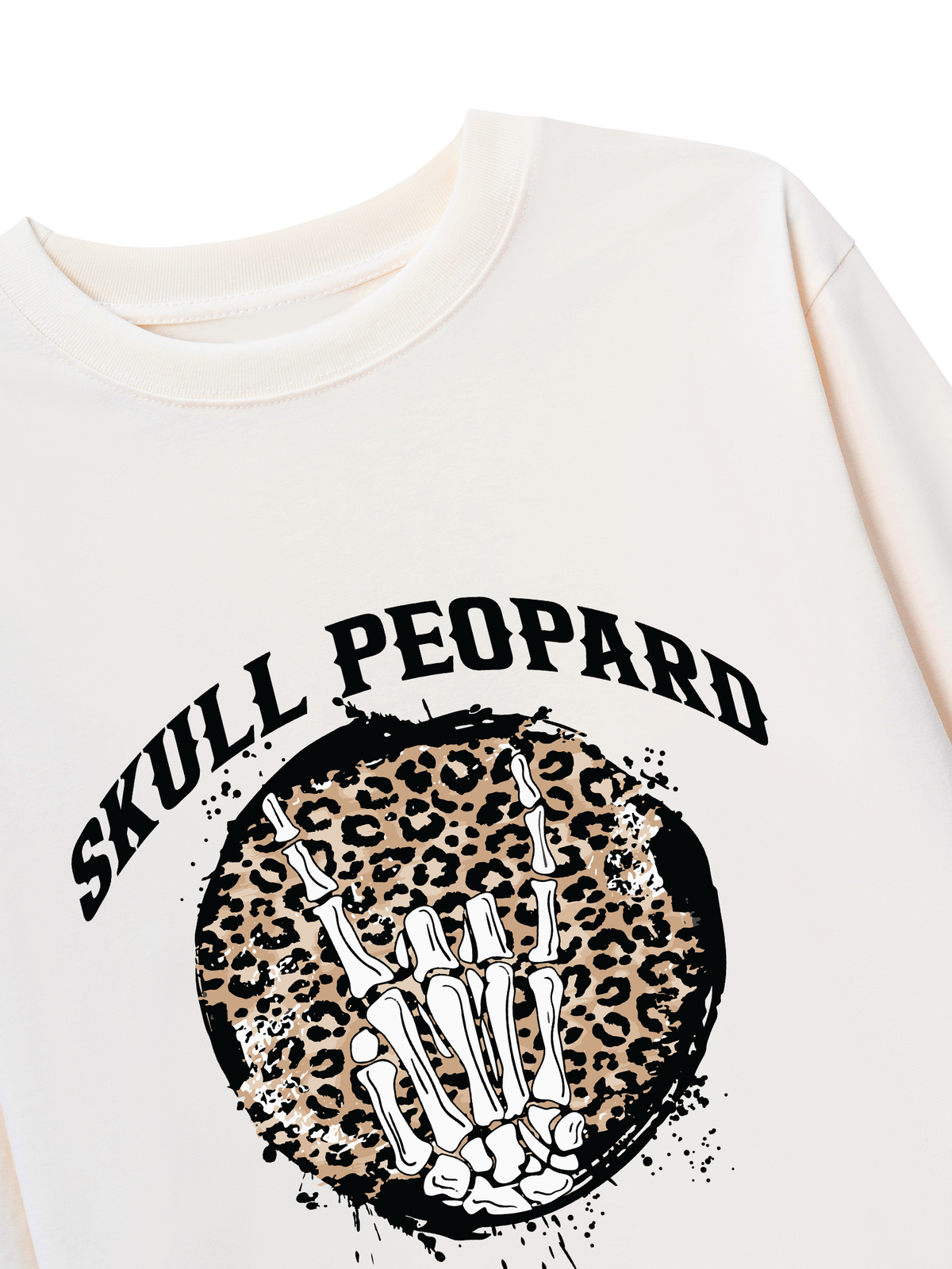 Áo Thun Dài Tay Skull Leopard