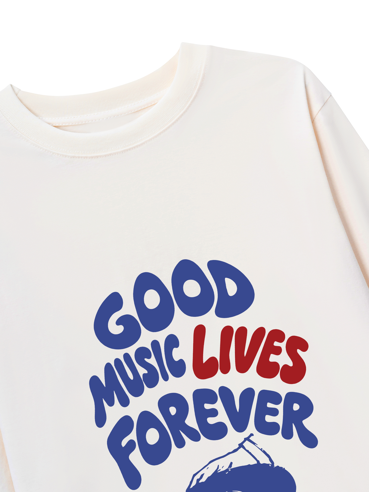 Áo Thun Dài Tay Good Music Lives Forever