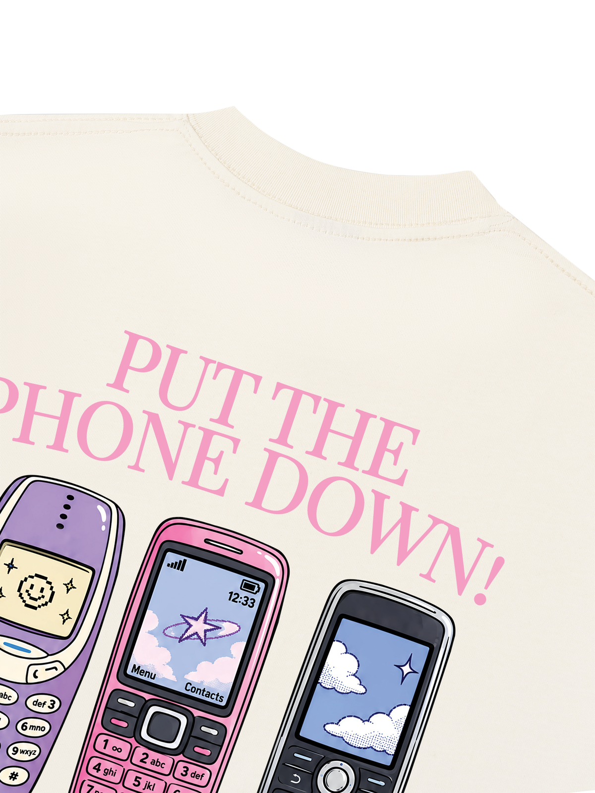 Áo Thun Boxy Put the Phone Down