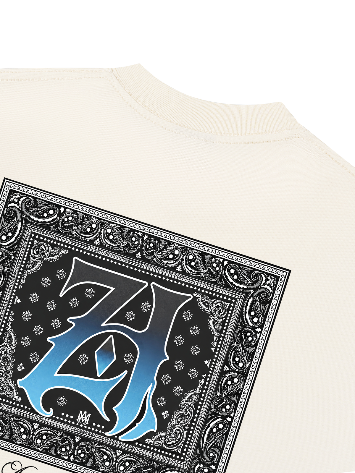 Áo Thun Boxy Hidden Meaning Zillion Black Blue Bandana