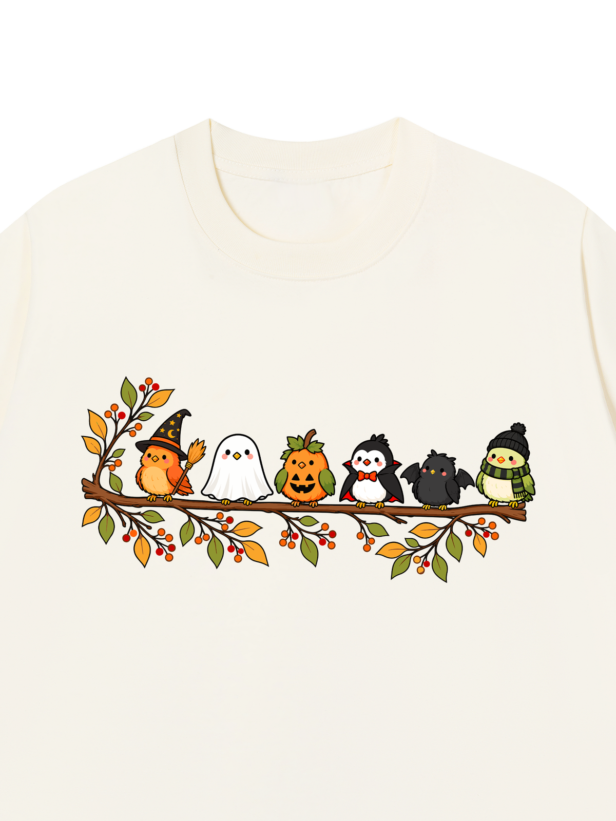 Áo Thun Relaxed Fit Halloween Birds Lineup